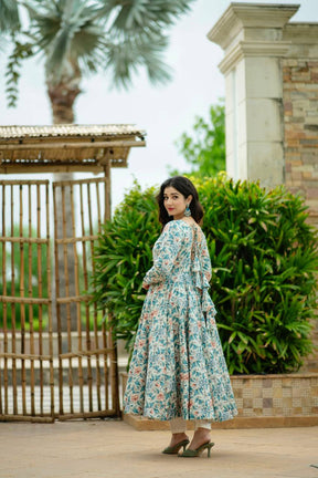 MULTI COLOURED ANARKALI SUIT SET