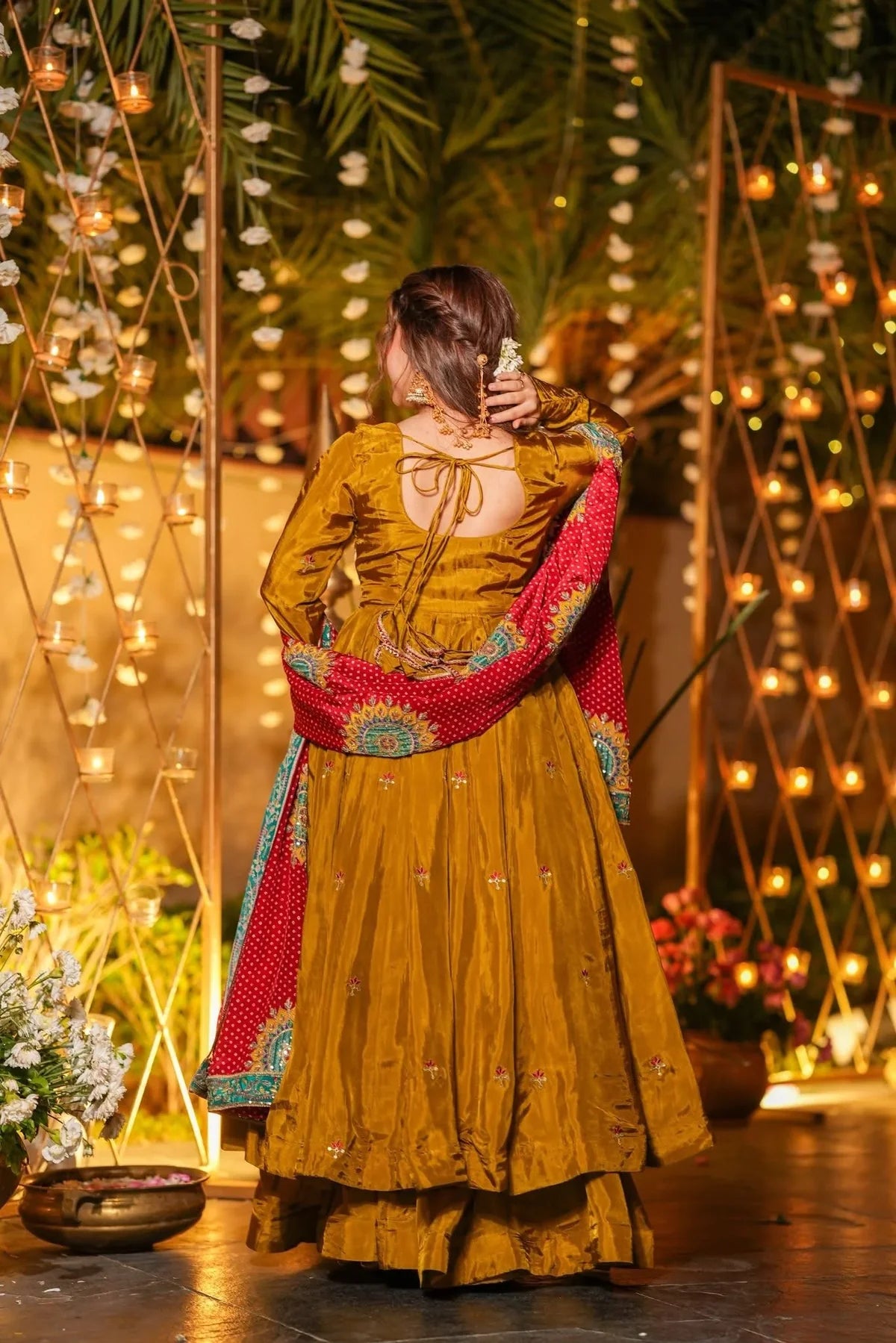 GULRUKH RANG SILK ANARKALI SUIT SET