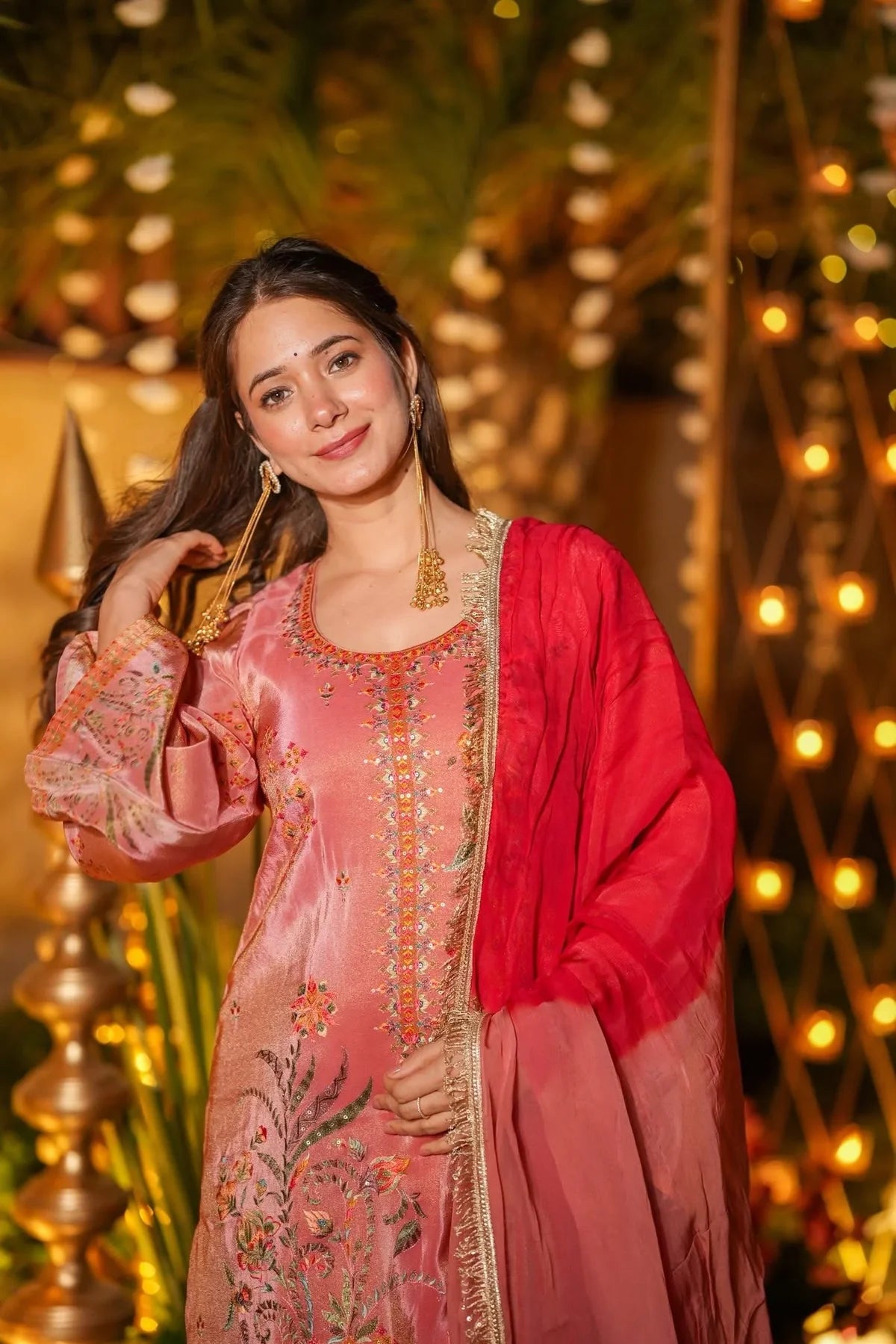 ECHOROSE MUSLIN WEDDING KURTA SET
