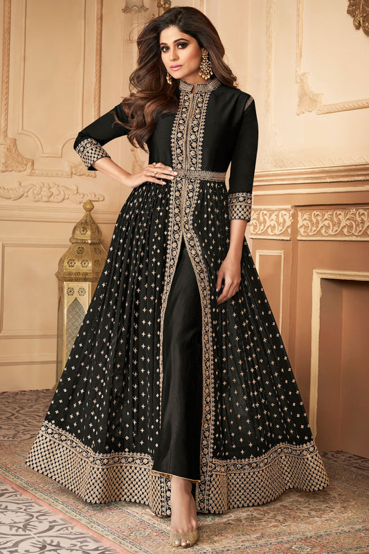 Black Georgette Anarkali Suit