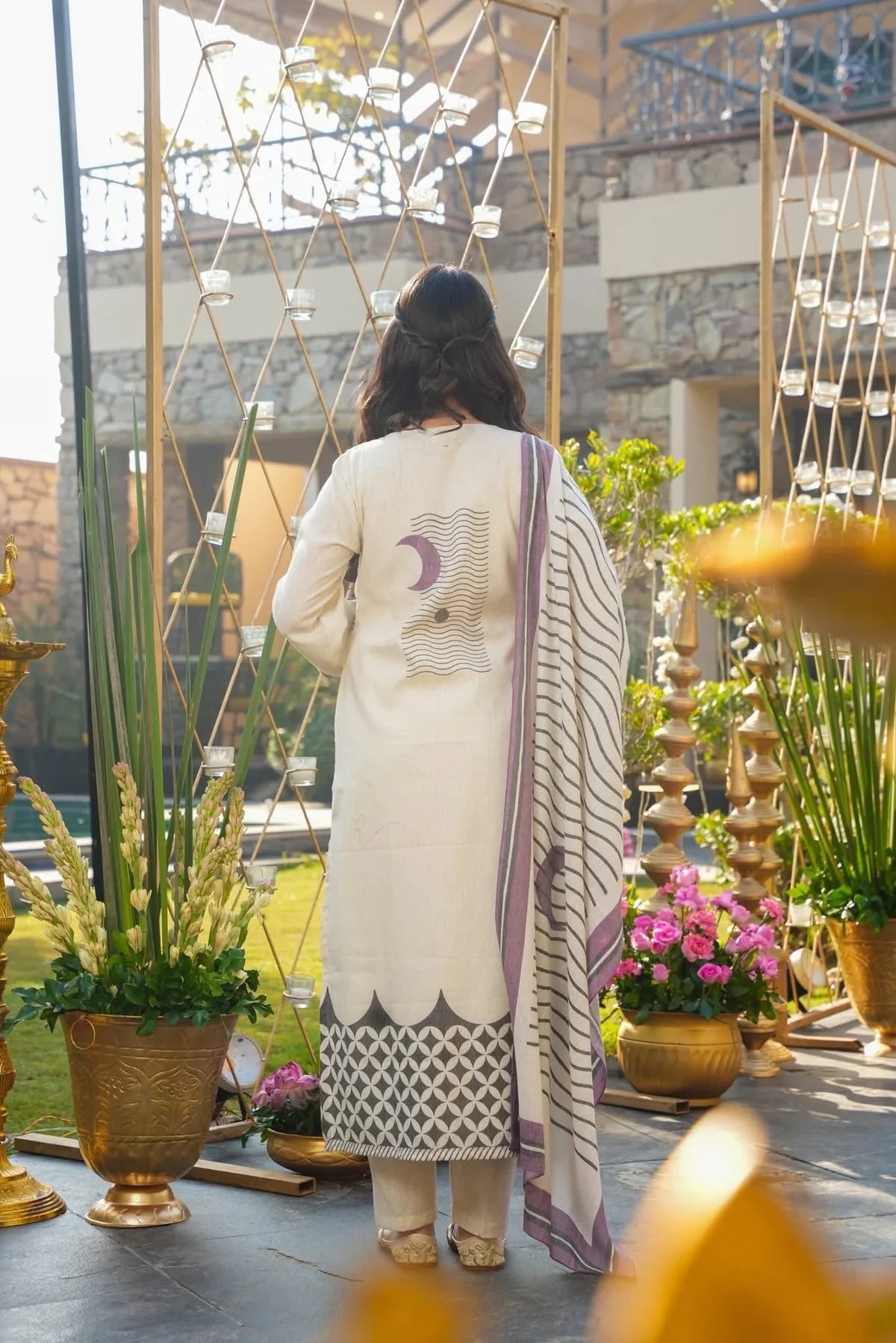 PURPLUNA PRINTED KURTA SET