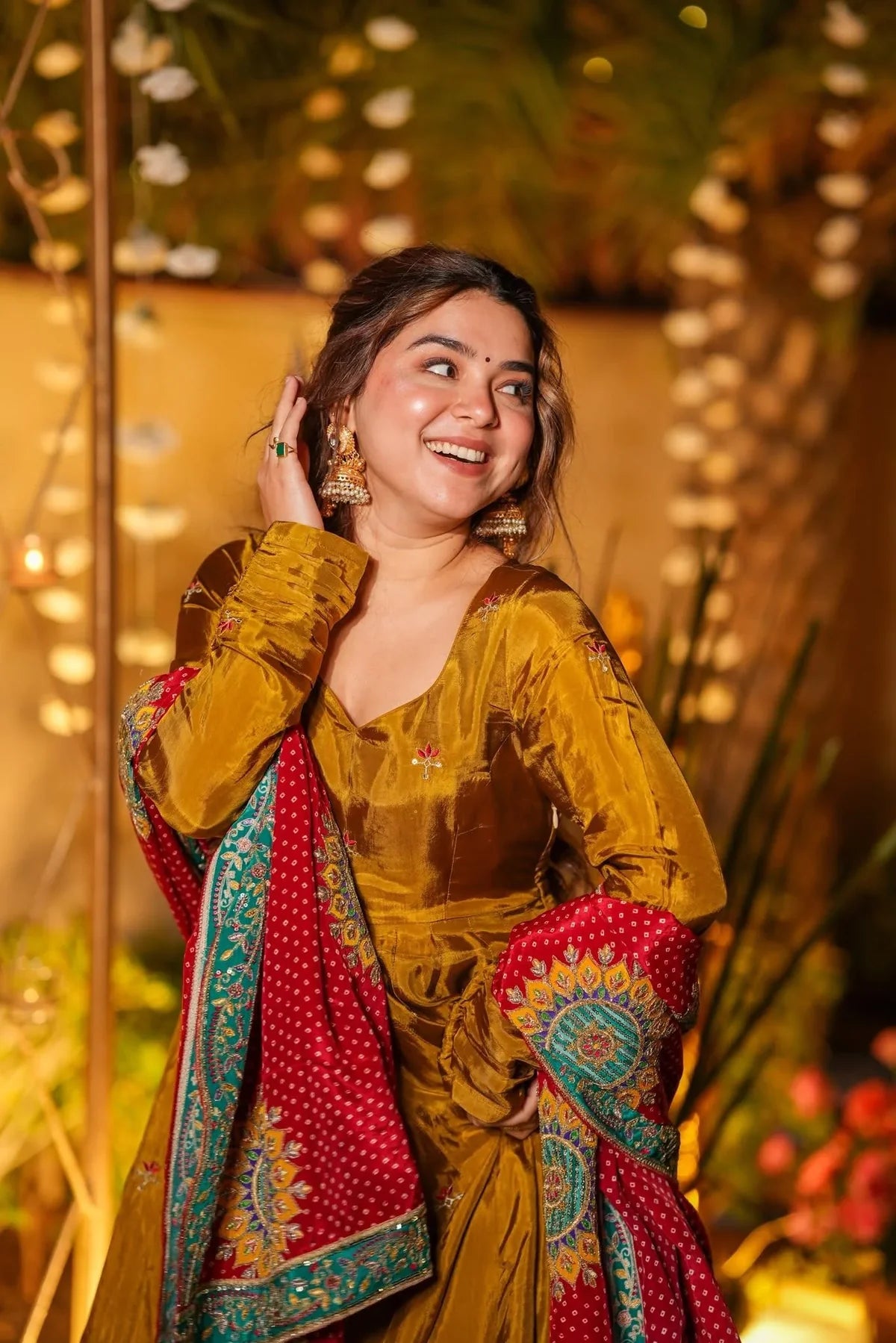 GULRUKH RANG SILK ANARKALI SUIT SET