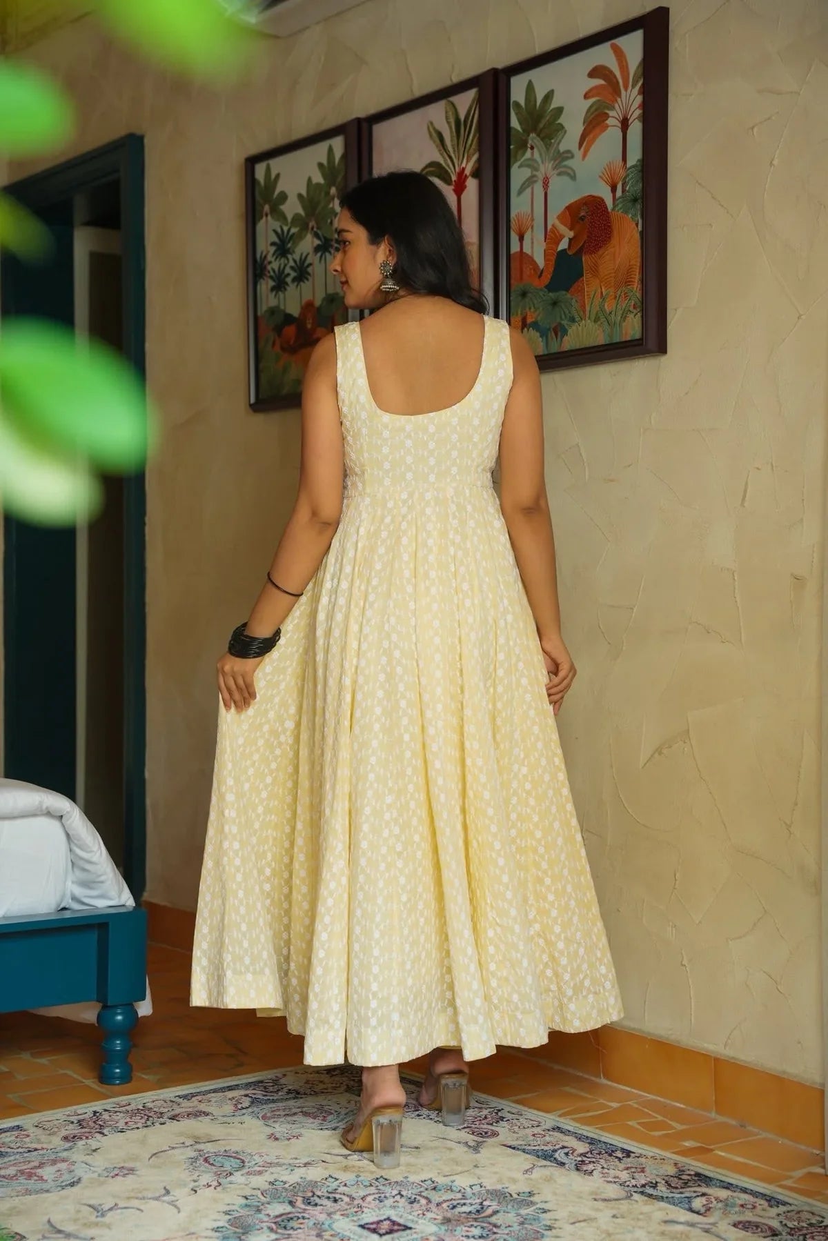 DELICATE WEAVE COTTON KURTA SET